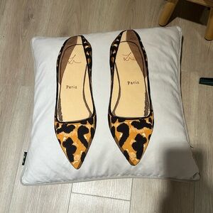 Leopard Print Shoe Pillow